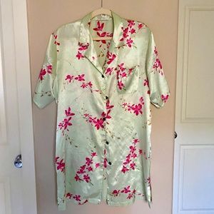 Cherry Blossom Button-Up Kimono